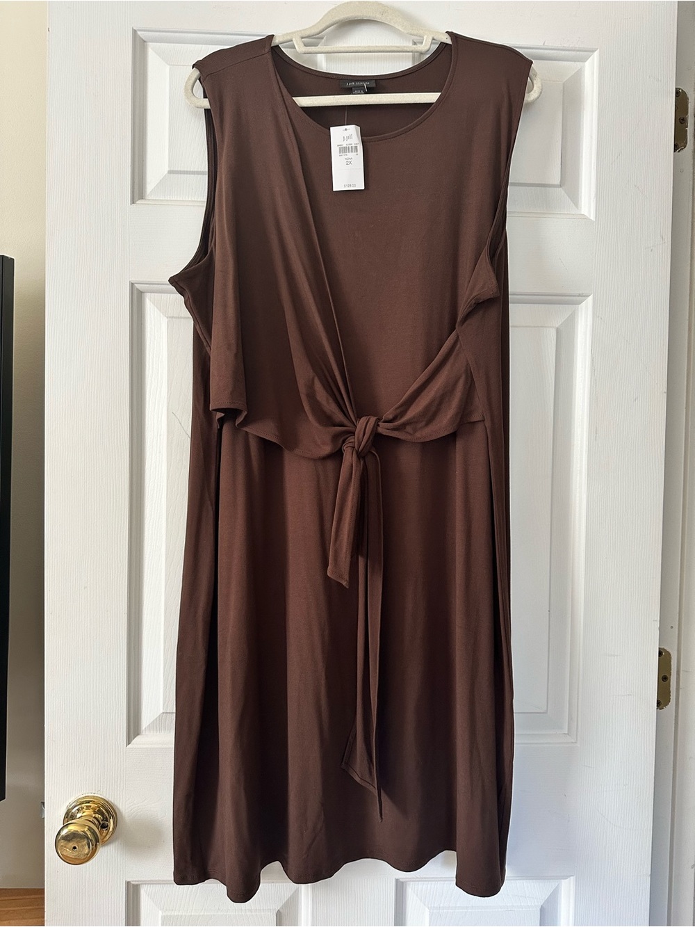J. Jill Kona Brown Sleeveless Dress - NWT
